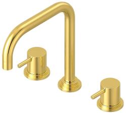 Waterevolution Flow rubinetto da cucina a 3 fori con bocca girevole e attacco per acqua filtrata in ottone T152HLE