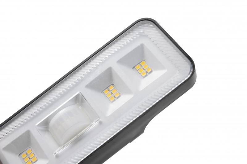 Lampada solare con sensore di movimento e crepuscolare DAVOS, LED, 1000lm, 4000K, 2000mAh, IP54, nero