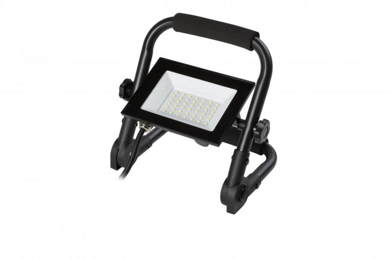NELI Proiettore Portatile, LED, 30W, 2700lm, 6400K, AC220-240V, IP65, cavo 1.5m