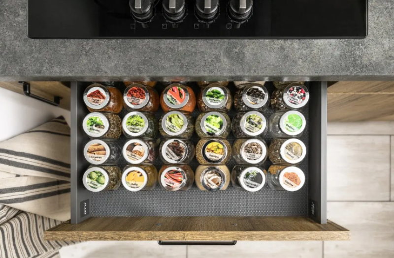 Decor Cutle Tappetino Antiscivolo per Cucina 480x5000mm Antracite 1208969949