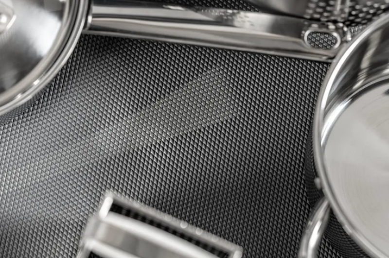 Decor Cutle Tappetino Antiscivolo per Cucina 480x5000mm Antracite 1208969949