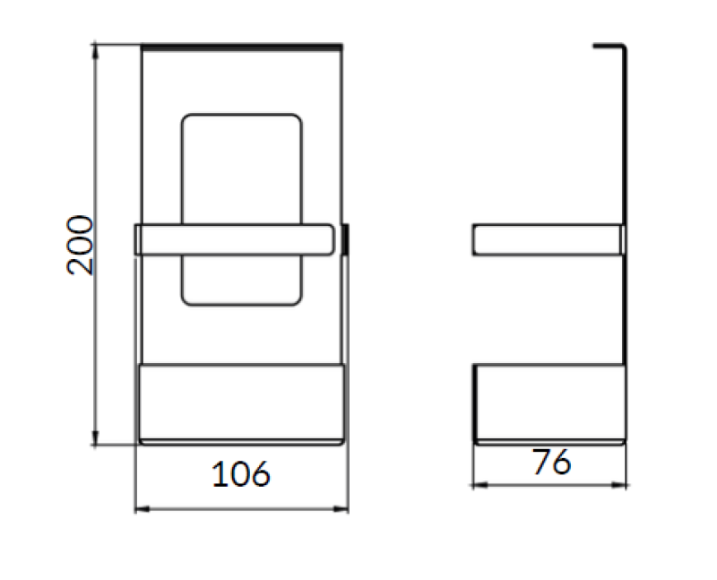 Epka Luxion Cestino per Binari da Cucina Metallo Nero 1208969965