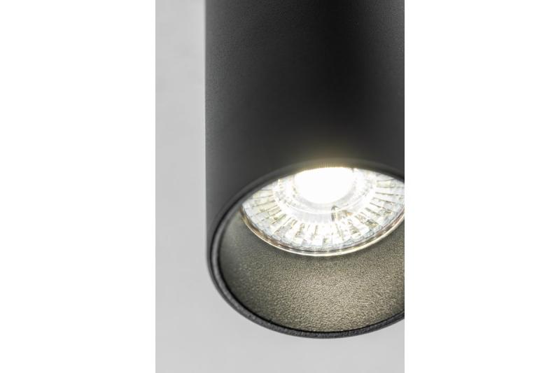 Lampada da soffitto VIRGO, max. 250V, 50/60Hz, 57x152mm, IP20, max. 20W, Rotonda, Nero