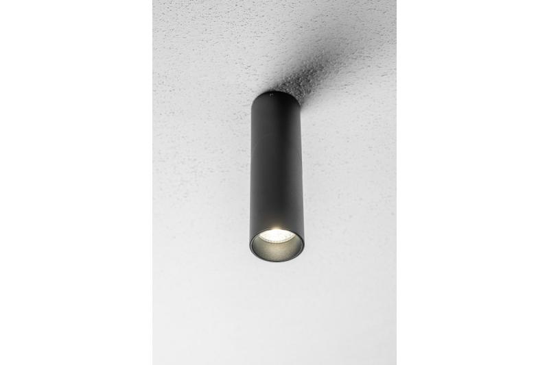 Lampada da soffitto VIRGO, max. 250V, 50/60Hz, 57x152mm, IP20, max. 20W, Rotonda, Nero