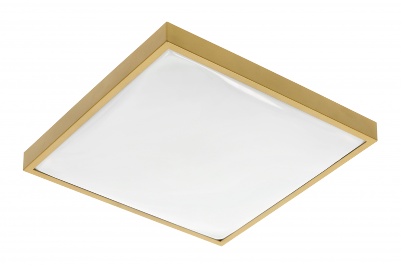 ALTAR LED Lampada da soffitto, 295x295mm, 4000K, 24W, 1680lm, AC180-250V, 50/60 Hz, PF>0.5, IP44, color oro, 3 anni di garanzia.