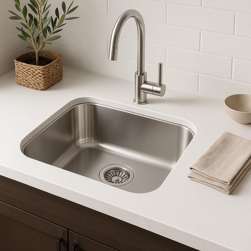 Lavello da incasso in acciaio inox Banka IB3440 34 x 40 cm 1208970046