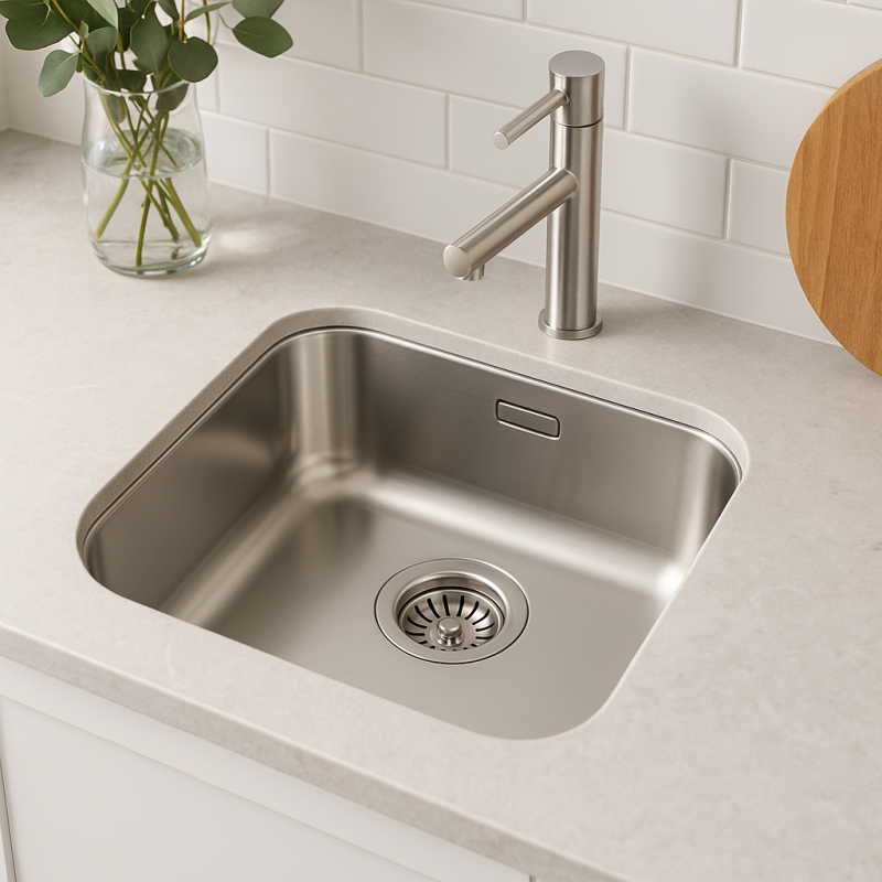 Lavello da incasso in acciaio inox Banka IB3440 34 x 40 cm 1208970046