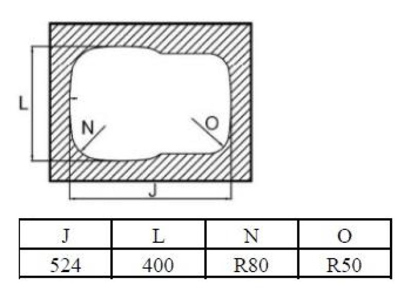 Banka Alaska Acciaio inox 1.5 Lavello sottopiano 524 x 400 mm 1208970064