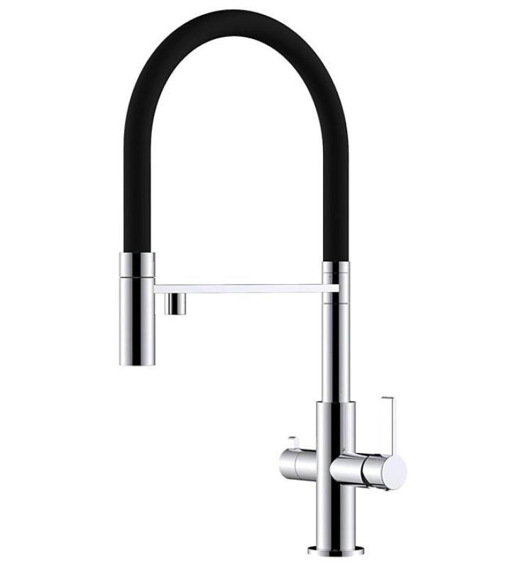 Ausmann Claridge Miscelatore da Cucina a 3 Vie con Beccuccio Flessibile e Acqua Filtrata – Cromo - 1208970091