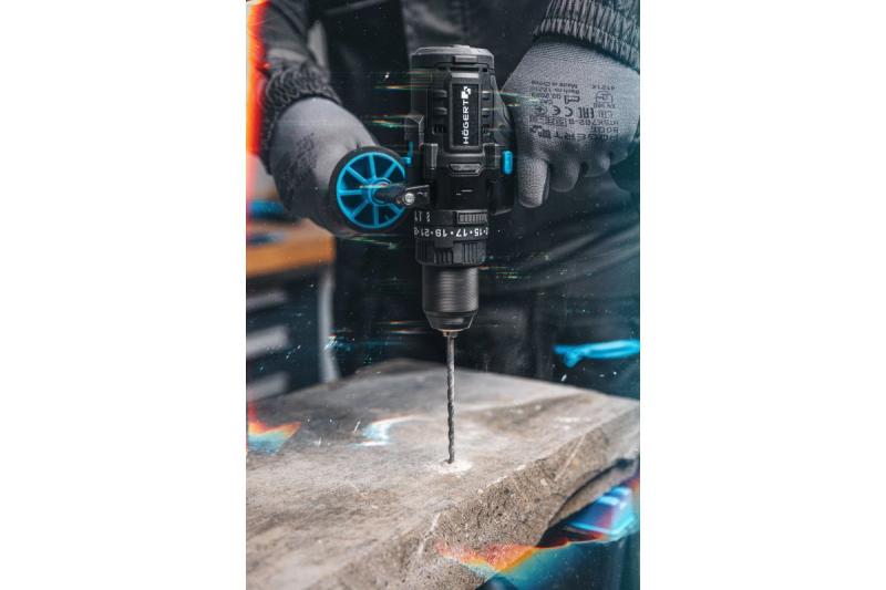 Högert potente trapano a percussione a batteria, senza spazzole, 18V