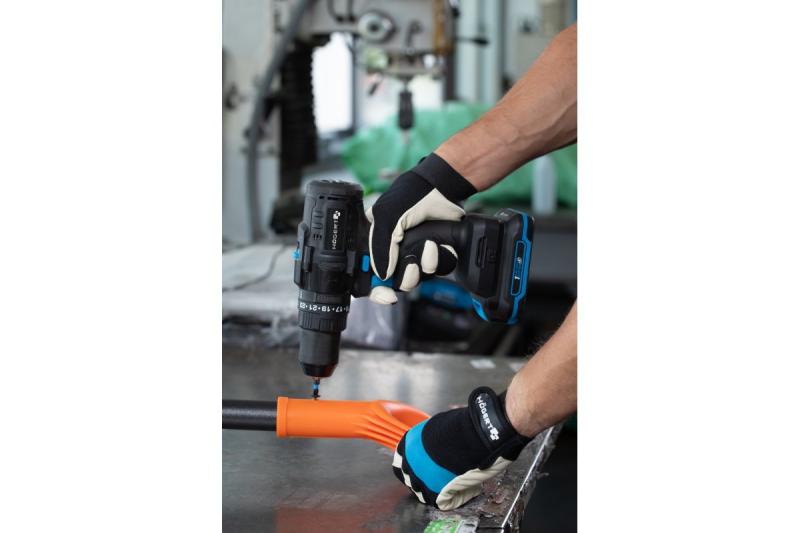 Högert potente trapano a percussione a batteria, senza spazzole, 18V