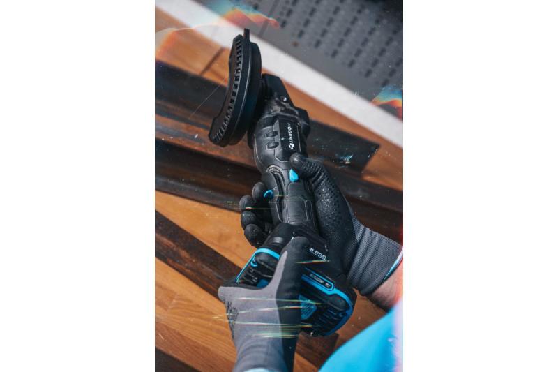 HÖGERT Smerigliatrice angolare senza filo con interruttore a pedale, 125MM, 18V - senza batteria