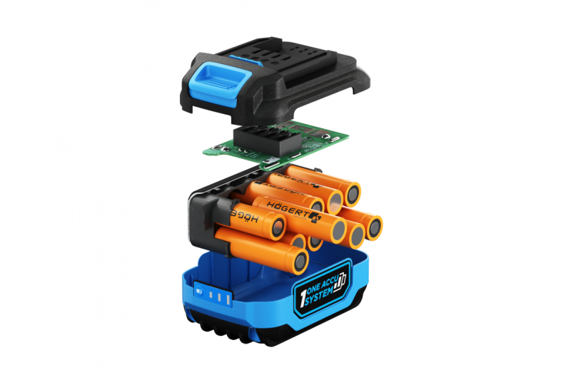 HÖGERT batteria ricaricabile 2 Ah 18 V