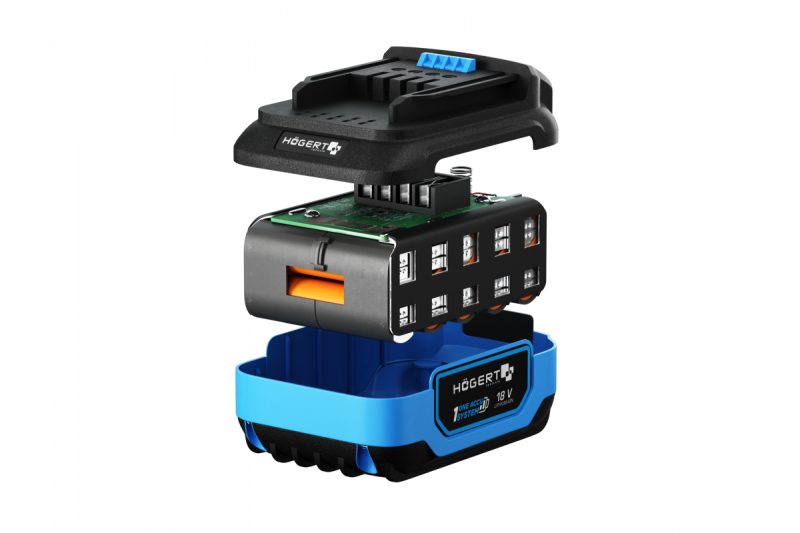 HÖGERT batteria ricaricabile 4,0 Ah 18 V