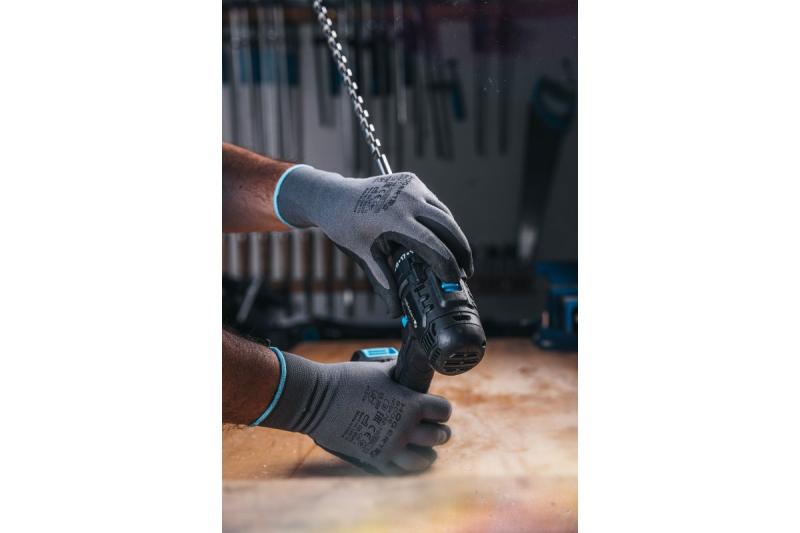 HÖGERT trapano a batteria 18V, set con batteria, caricabatterie, portabit, contenitore per punte