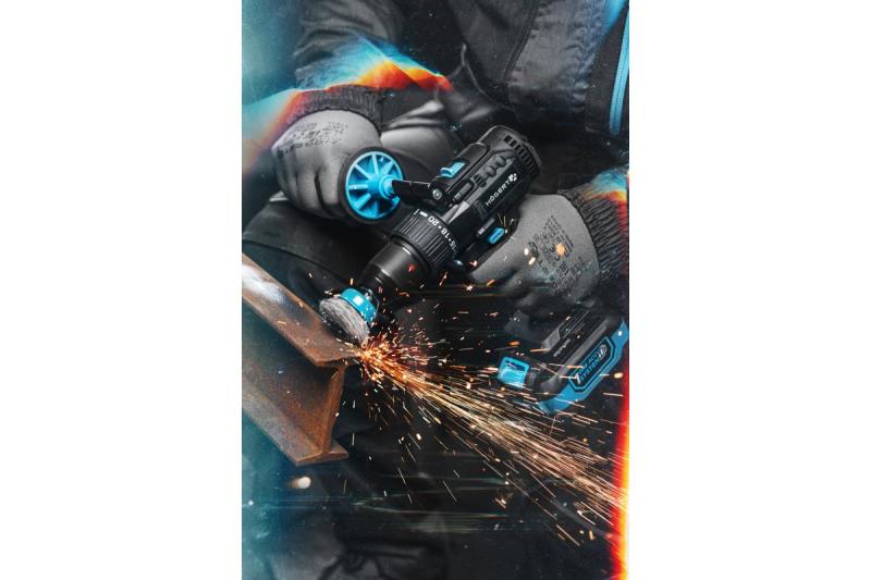 HÖGERT Brushless set di cacciaviti a batteria, 18V, con portabit, magazzino per bit, caricabatterie e batteria.