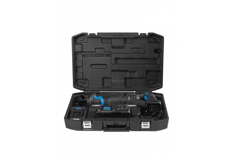 HÖGERT set met accu-reciprozaag, 18V, borstelloos, accu, oplader, accessoires