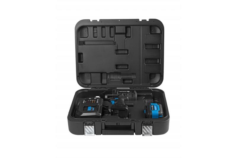 HÖGERT set avvitatore a impulsi a batteria, senza spazzole, 1000 Nm, 18V con batteria, caricabatterie.