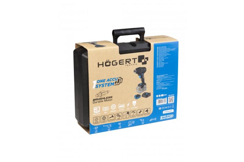 HÖGERT Ferro da stiro a batteria senza spazzole 18V, set con batteria, caricabatterie e accessori