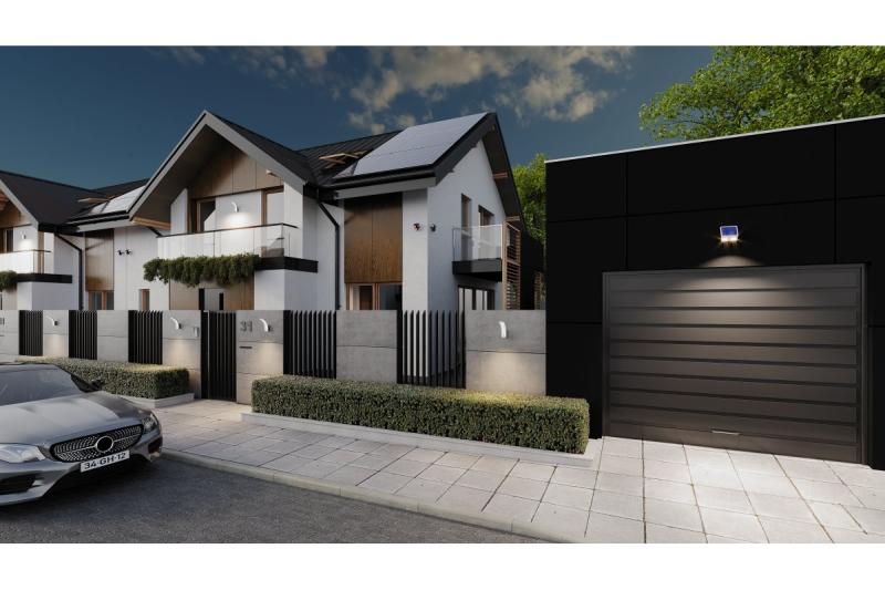 Luce solare da alluvione con sensore di movimento e crepuscolare GUARDOS, LED, 300lm, 6400K, 1200mAh, IP65, telecamera finta