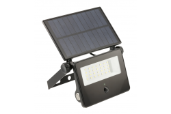 Luce di alluvione solare LUMOS II, LED, 2000lm, 6400K, 2600mAh sostituibile, IP65, nero