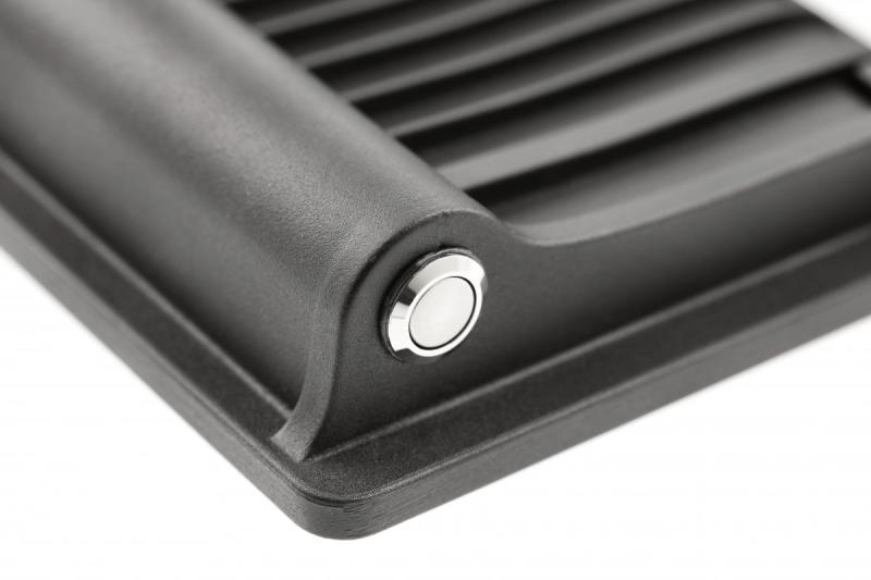 Luce di alluvione solare LUMOS II, LED, 2000lm, 6400K, 2600mAh sostituibile, IP65, nero