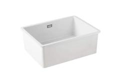 Ausmann Ceramic Ember Lavabo Ceramico Bianco - Da incasso e sottotop 54 x 40 cm con tappo in acciaio inossidabile 1208970508