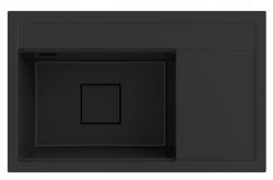 Graniteland Seta Lavandino da incasso in granito nero 80x50 cm 1208970624