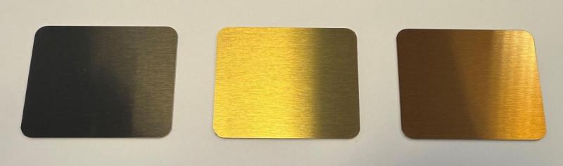 Pure.Sink PVD RVS campione colore oro spazzolato 1208970650