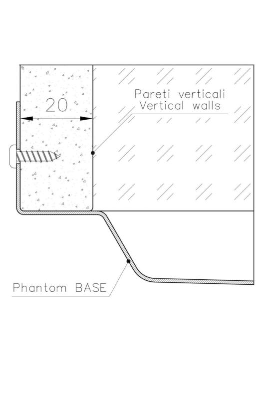 Foster Phantom Base Piastra Inferiore in Acciaio Inox Lavello da Incasso 71x40cm per Installazione in Ceramica, Pietra Naturale e Superficie Solida Spessore 20mm 1208970694