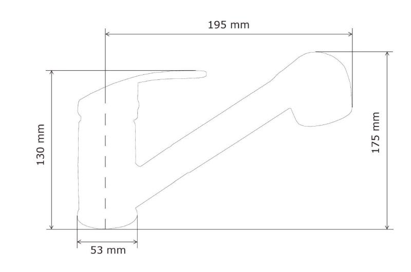 Rubinetto da cucina Graniteland Rhea Beige Sabbia con Bocchetta Estraibile e Doccetta a Doppia Funzione 1208970713
