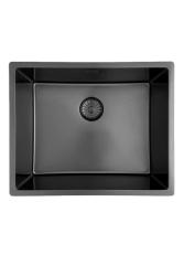 Pure.Sink Prestige Set combinato Lavello Gun Metal 50x40 cm con rubinetto da cucina Gun Metal 1208970763
