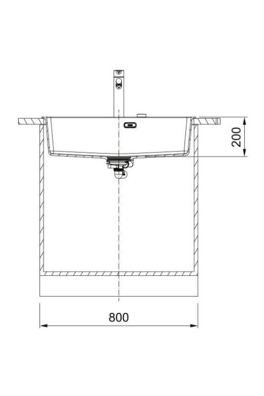 Franke Maris MRG 610-70 TL Fragranite Mat Nero Lavello 78 x 50 cm Montaggio con Foro per Rubinetto 114.0668.727