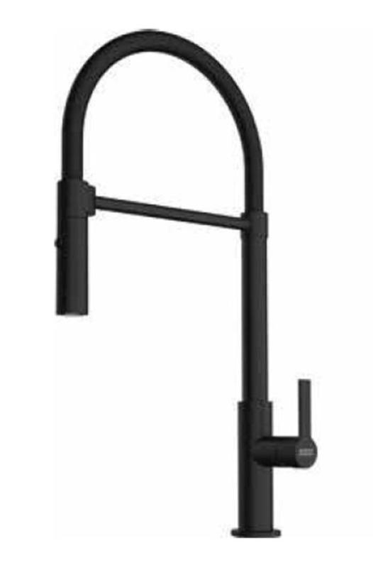 Franke Maris Semi Pro Rubinetto da Cucina con Uscita Flessibile Nero 115.0728.396