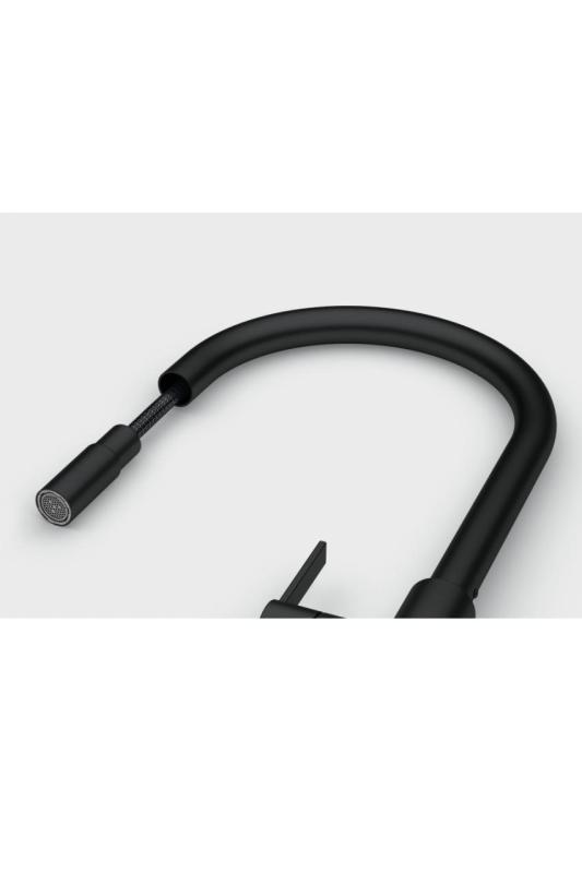 Franke Maris Slim J Rubinetto da cucina nero con bocca estraibile 115.0728.389