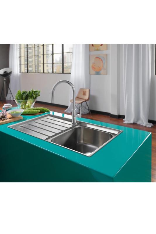 Franke Maris Slim J Rubinetto da cucina cromato con bocca estraibile 115.0728.388