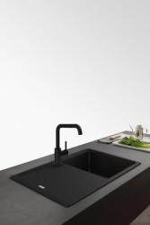 Franke Lina U Rubinetto da Cucina con Beccuccio Girevole Nero 115.0728.474