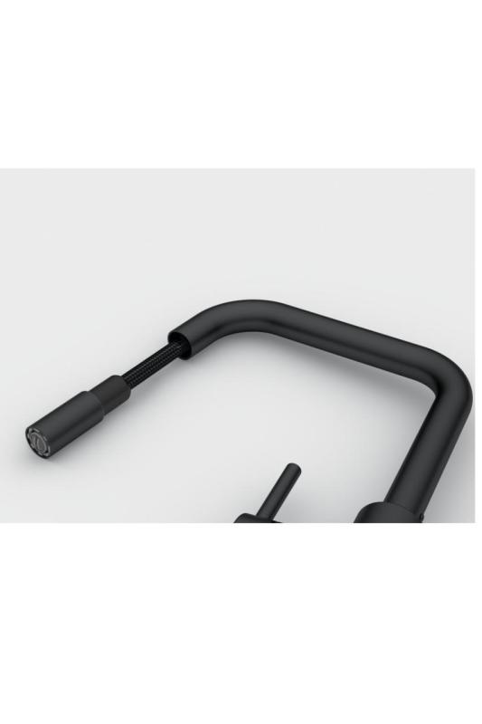 Franke Lina U Rubinetto da Cucina Nero con Bocca Estraibile 115.0728.477