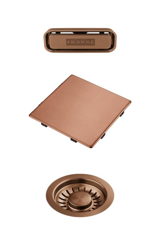 Set di colori Franke Kubus 2.0 Set di scarico Rame 1208970832