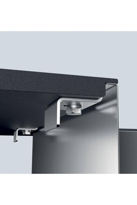 Foster Phantom Slimline Lavello in acciaio inossidabile 50x40cm Sottotop per piani di lavoro in ceramica 1208971122