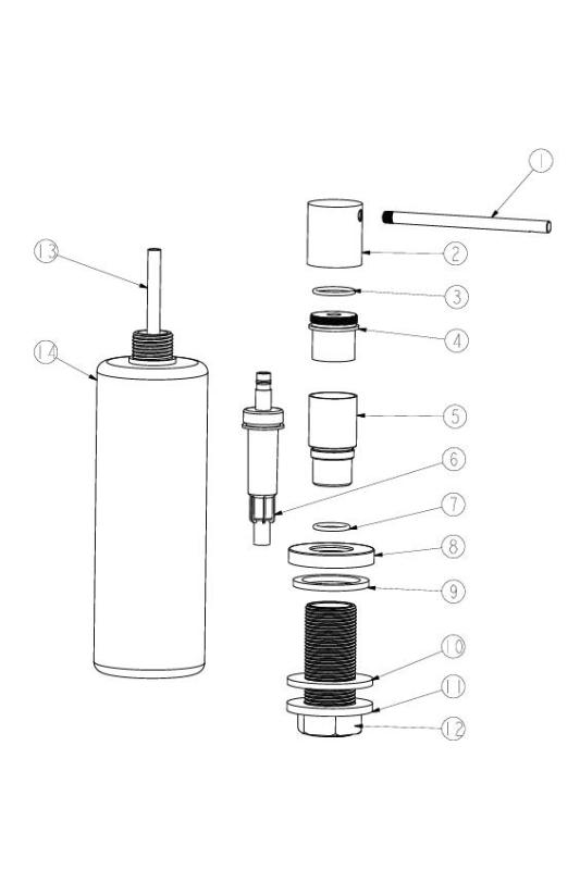 Ausmann Lirio Dispenser di Sapone da Incasso Rame Riempibile dall'alto 1208971200