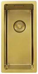Pure.Sink Exclusivo piccolo lavello dorato 18x40 cm raggio 10mm sottotop, filotop e sopratop PEX1840-60