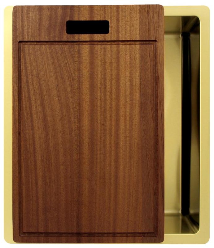 Pure.Sink Exclusivo Lavello dorato 34x40 cm raggio 10mm sottotop, filotop e sopratop PEX3440-60