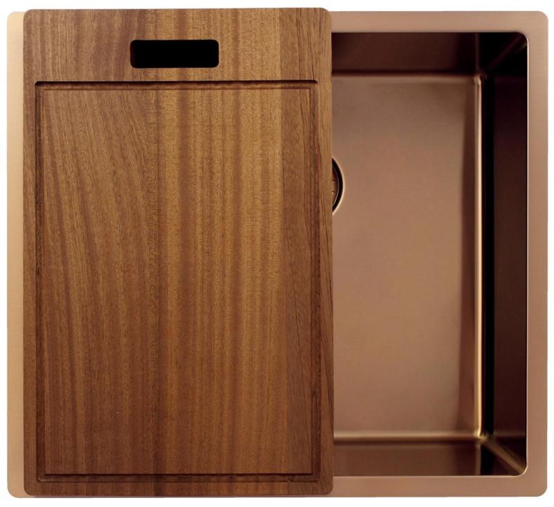 Pure.Sink Exclusivo Lavello in rame 45x40 cm raggio 10mm per sottotop, top piatto e sopraelevato PEX4540-62