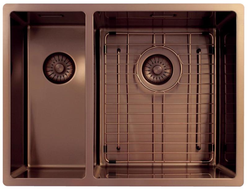 Pure.Sink Exclusivo Rame 1,5 vasca da bagno e mezzo 18+34cm raggio 10mm PEX183440-62