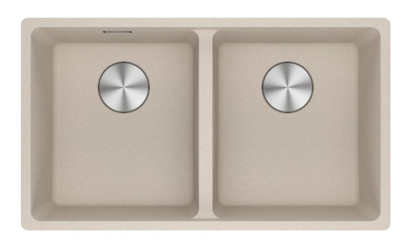 Franke Maris MRG 220-35-35 Fragranite Coffee Cream doppio lavello da incasso 135.0725.668
