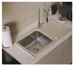 Rubinetto da cucina Quadri Viora Cromo a 3 vie con un connessione extra per acqua filtrata 1208971405