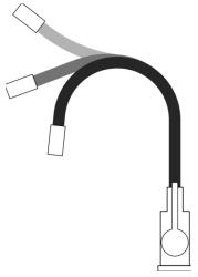 Rubinetto da cucina Quadri Bristol oro con beccuccio flessibile bianco 1208971408