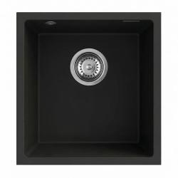 Graniteland Miniva Lavandino in granito Nero sottopiano 385x410 mm 1208971450