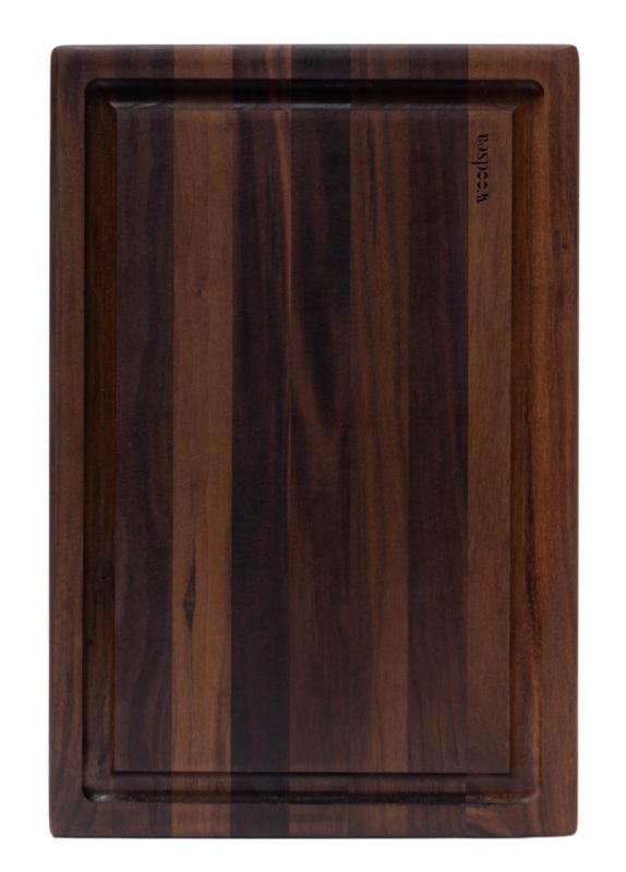 Woodsea Butcher Groove L - Tagliere in legno di noce con canale di succo 60x45 cm 1208971536